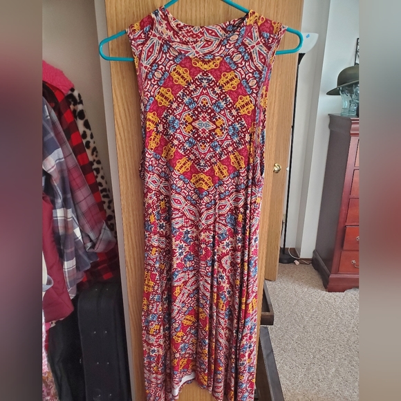 Maeve Lilt Print Sleeveless Swing Dress - Size M - Picture 2 of 3